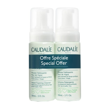 CAUDALIE VINOCLEAN DUO MOUSSE NETTOYANTE FLEUR DE VIGNE 150ML X 2