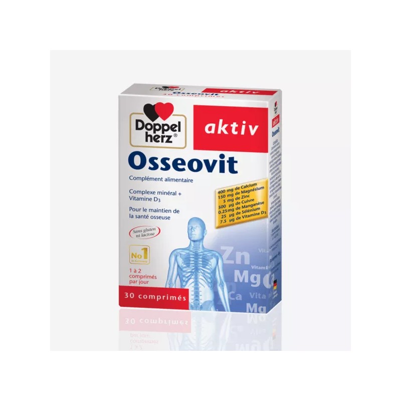 DOPPELHERZ AKTIV OSSEOVIT 30 COMPRIMES