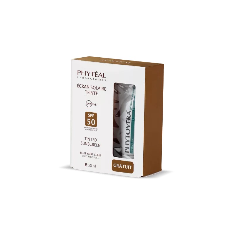 PHYTÉAL ECRAN SOLAIRE TEINTE BEIGE ROSE CLAIR SPF 50