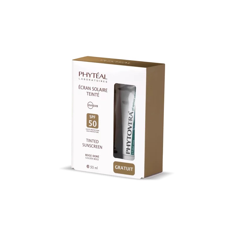 PHYTÉAL ECRAN SOLAIRE TEINTE BEIGE DORE SPF 50