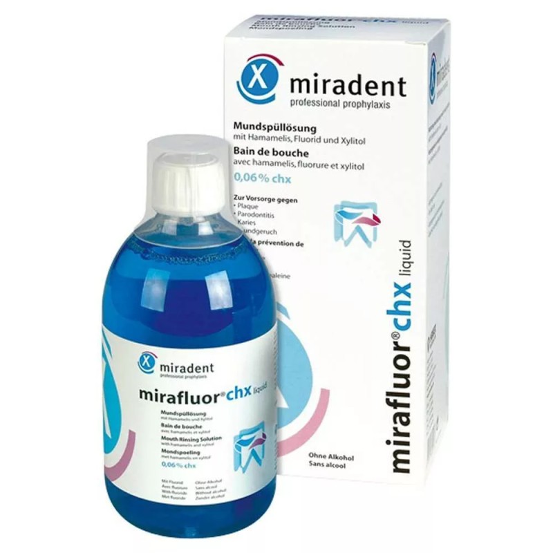 MIRADENT BAIN DE BOUCHE MIRAFLUOR CHX 100ML