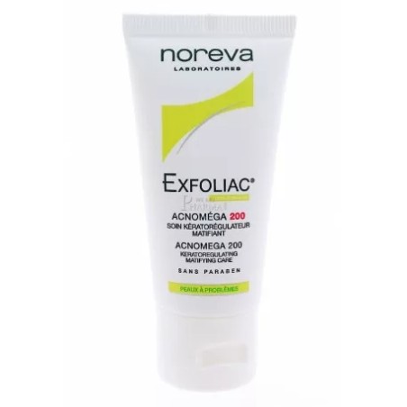 NOREVA EXFOLIAC ACNOMÉGA 200 SOIN KÉRATO-RÉGULATEUR MATIFIANT 30ML