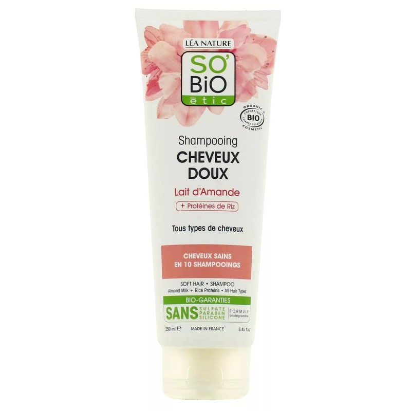 SO BIO SHAMPOOING CHEVEUX DOUX LAIT D'AMANDE