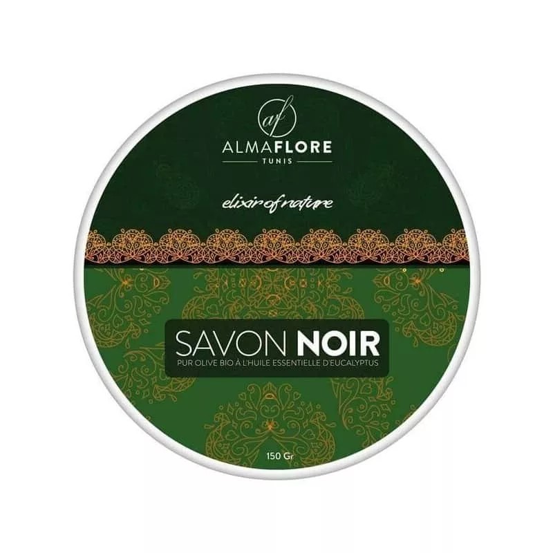ALMAFLORE SAVON NOIR A L'EUCALYPTUS 150 GR