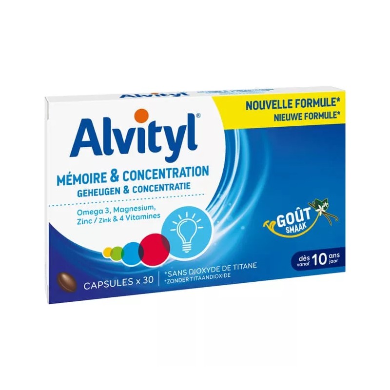 ALVITYL MEMOIRE ET CONCENTRATION 30 CAPSULES