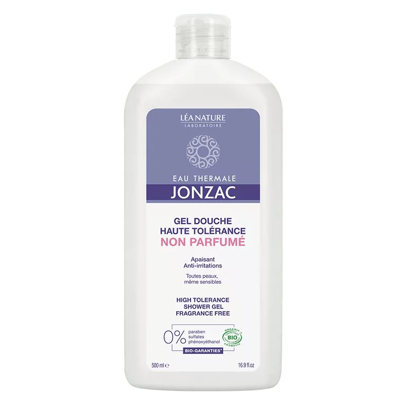 JONZAC GEL DOUCHE HAUTE TOLÉRANCE NON PARFUMÉ 500ML