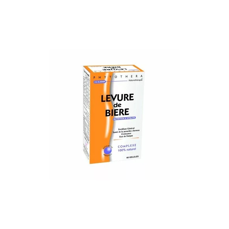 PHYTOTHERA LEVURE DE BIÈRE 60 GÉLULES