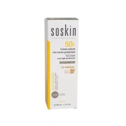 SOSKIN 03 CREME SOLAIRE TEINTEE MEDIUM DEEP SPF50+, 50 ml