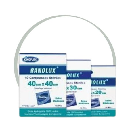 KINGFLEX BANDLUX COMPRESSES STERILES B/10 20x20