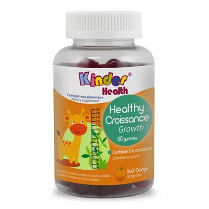 KINDER HEALTH HEALTHY CROISSANCE GOÛT ORANGE 60 GUMMIES