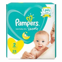 PAMPERS TAILLE 2 ( 4-8KG ) 23PCS
