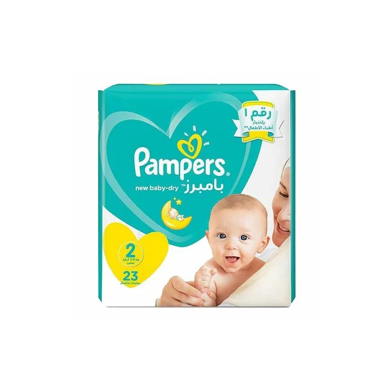 PAMPERS TAILLE 2 ( 4-8KG ) 23PCS