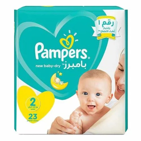 PAMPERS TAILLE 2 ( 4-8KG ) 23PCS