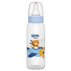 WEE BABY BIBERON EN VERRE A BOUT EN SILICONE 250ML