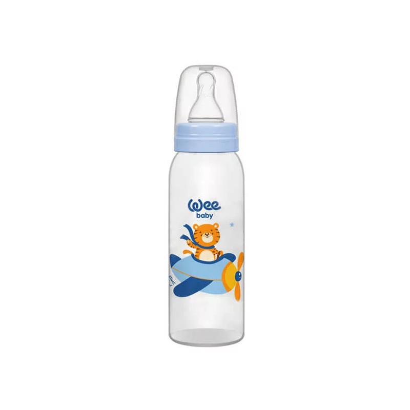 WEE BABY BIBERON EN VERRE A BOUT EN SILICONE 250ML