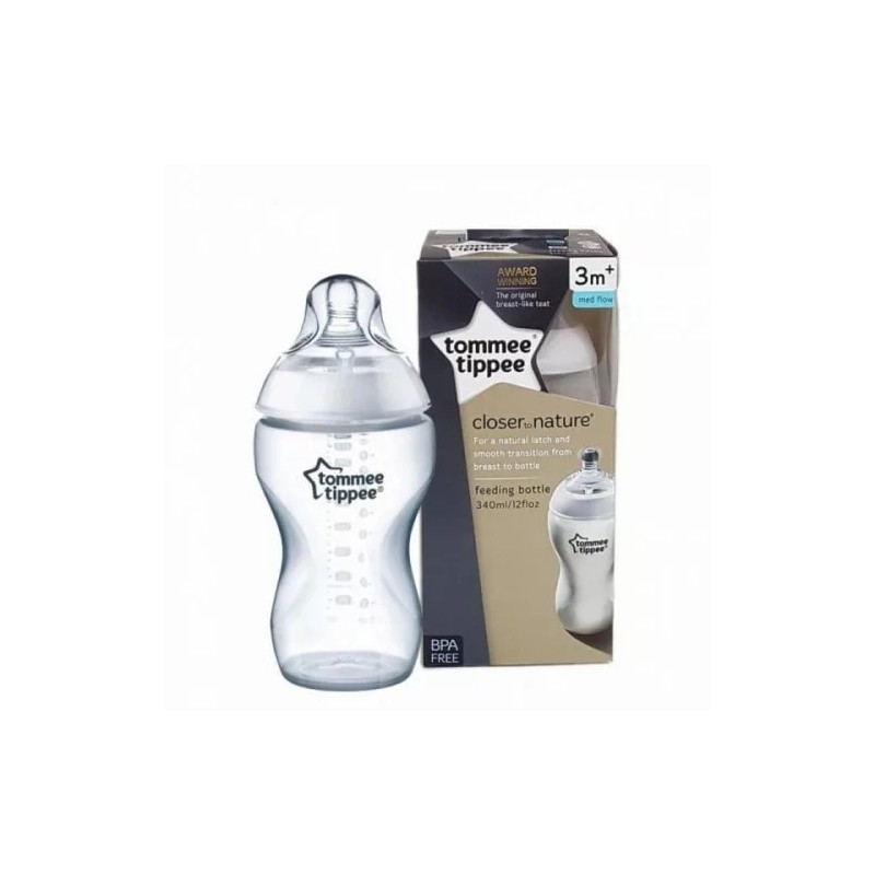 TOMMEE TIPPEE BIBERON BLANC 3M+ 340ML