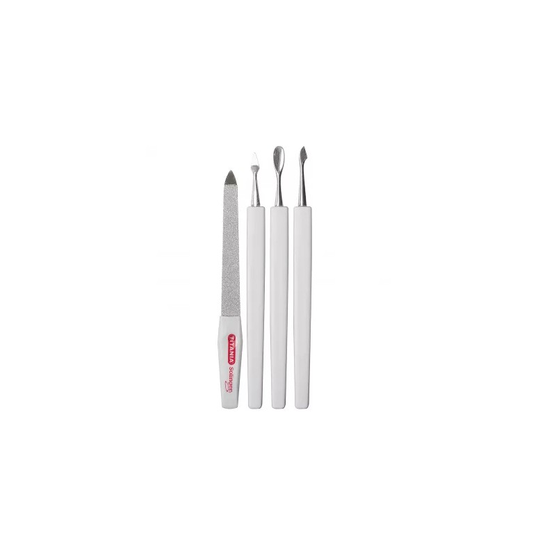 TITANIA SET DE 4 OUTILS MANICURE