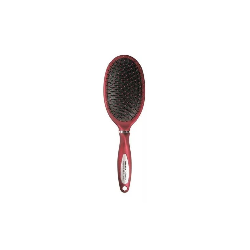 TITANIA BROSSE PNEUMATIQUE ROUGE A 10 RANGEES