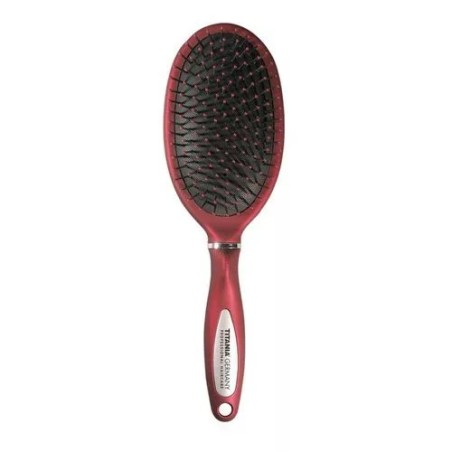 TITANIA BROSSE PNEUMATIQUE ROUGE A 10 RANGEES