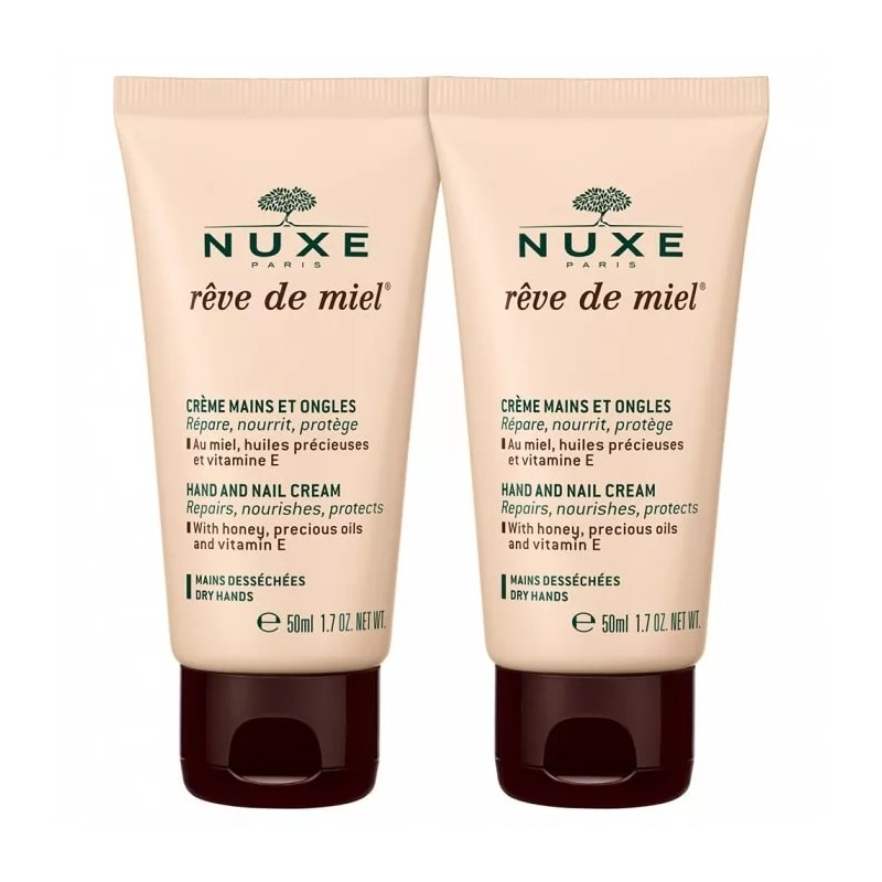 NUXE REVE DE MIEL CREME MAINS ET ONGLES 2X50ML