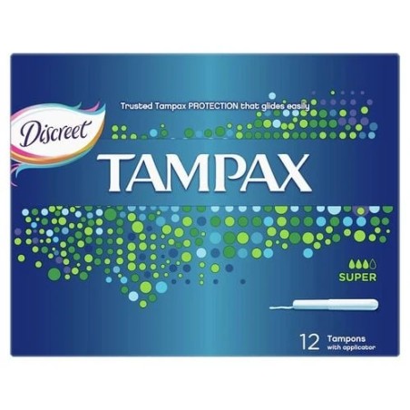 TAMPAX TAMPON SUPER DE 12