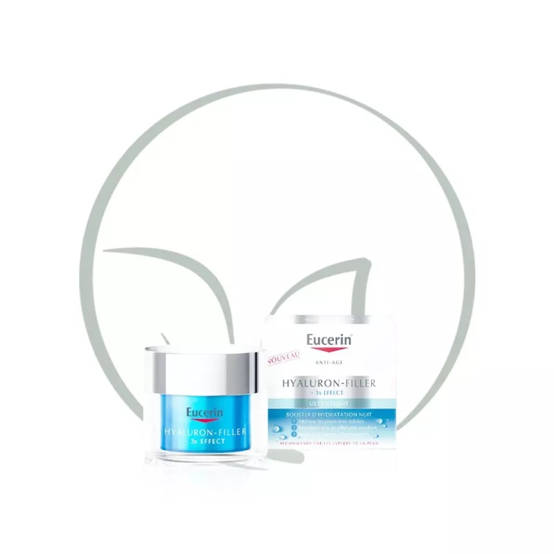 EUCERIN HYALURON FILLER 3 EFFECT GEL CREME SOIN DE NUIT BOOSTER D'HYDRATATION 50ML