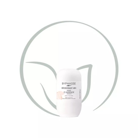 BYPHASSE DEODORANT ROLL ON ANTI TACHES HUILE D'AMANDE DOUCE 50ML