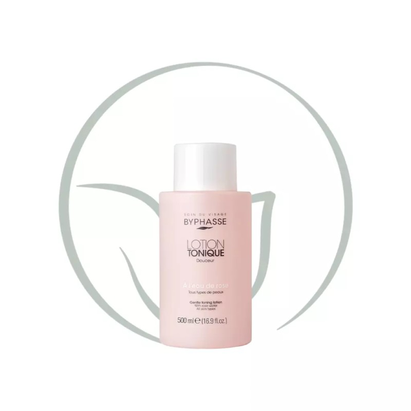 BYPHASSE LOTION TONIQUE A L’EAU DE ROSE 500ML