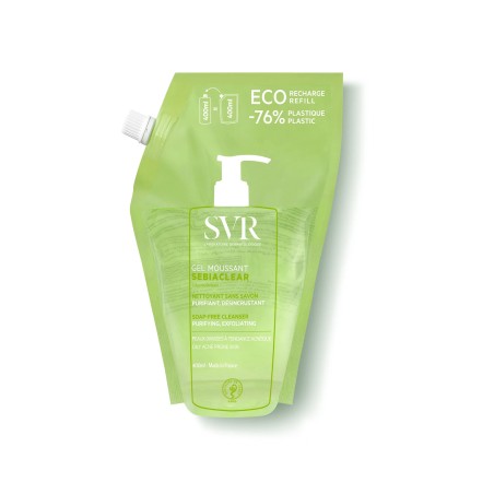 SVR SEBIACLEAR GEL MOUSSANT ECO RECHARGE 400ML