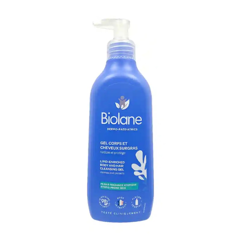 BIOLANE DERMO-PAEDIATRICS GEL CORPS ET CHEVEUX SURGRAS 350ML