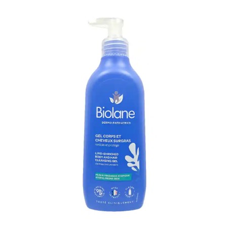 BIOLANE DERMO-PAEDIATRICS GEL CORPS ET CHEVEUX SURGRAS 350ML