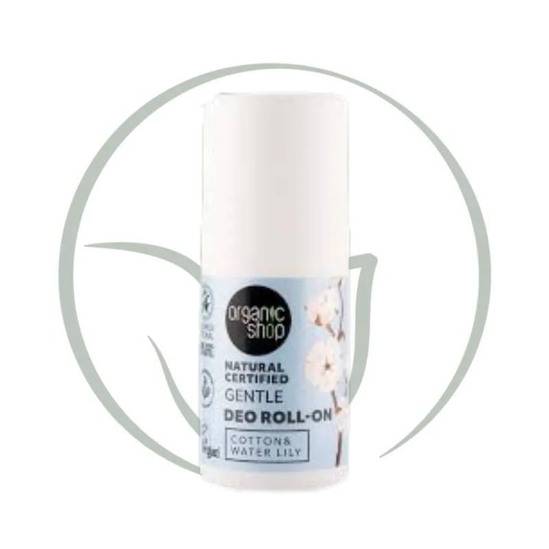 ORGANIC SHOP DEO ROLL-ON DEODORANT NATUREL COTTON&amp WATER LILY