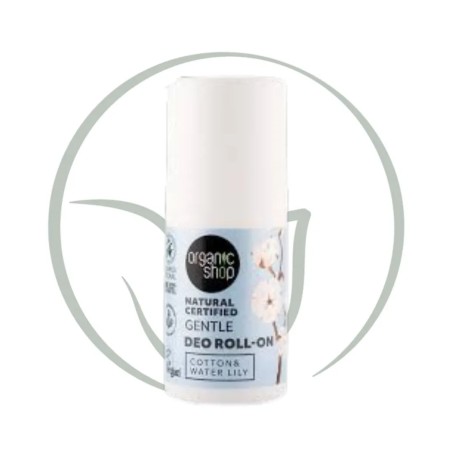ORGANIC SHOP DEO ROLL-ON DEODORANT NATUREL COTTON&amp WATER LILY