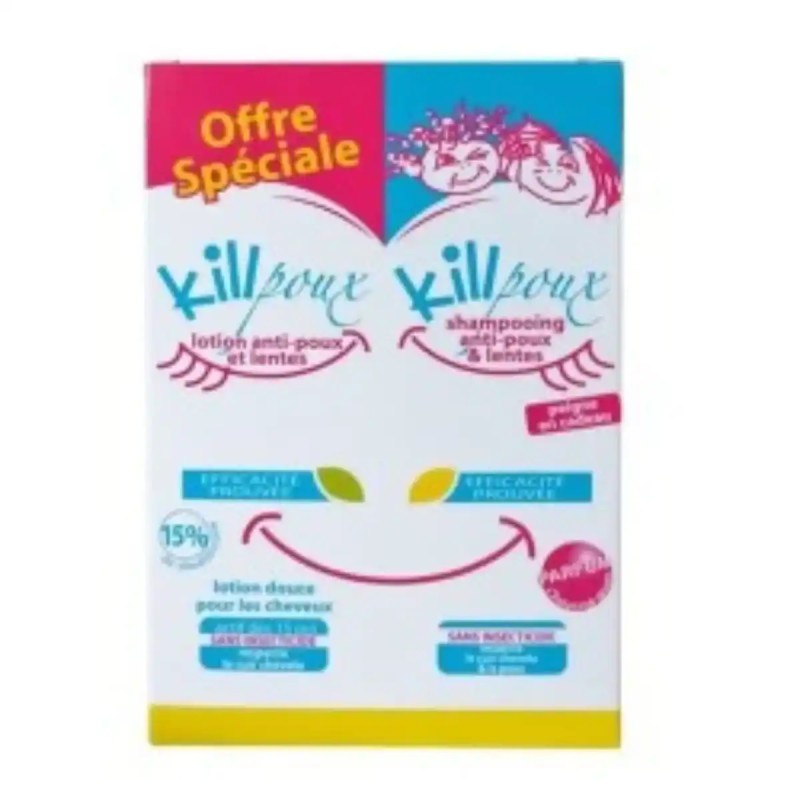 KILLPOUX KIT ANTI POUX ET LENTES 100ML