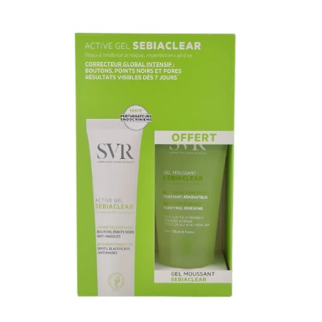 SVR SEBIACLEAR ACTIVE GEL 40ML +GEL SEBIACLEAR 55ML OFFERTE