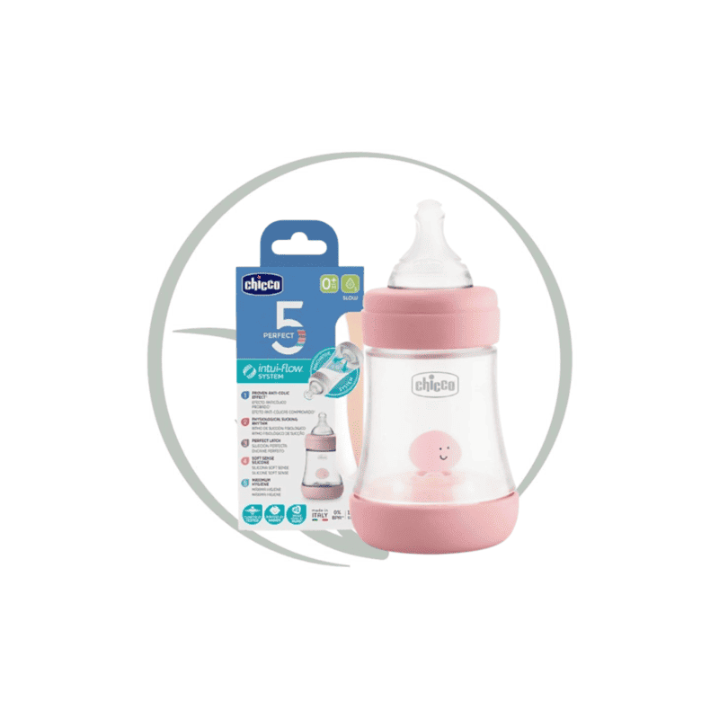 CHICCO BIBERON PERFECT 5 EN PLASTIQUE 0M+ 150ML