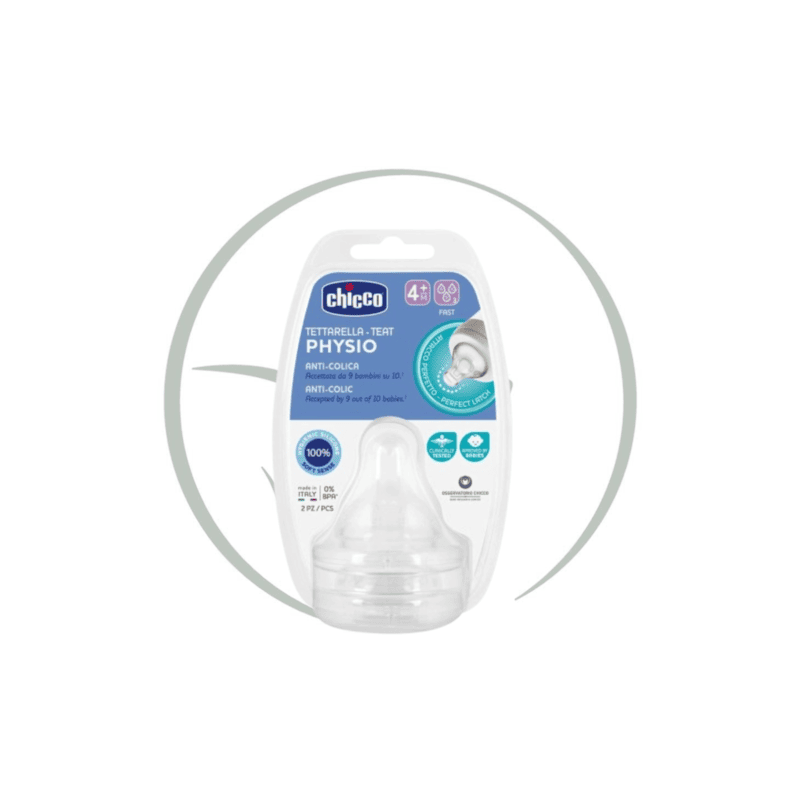 CHICCO PHYSIO TETINES 2 PIECES 4M+