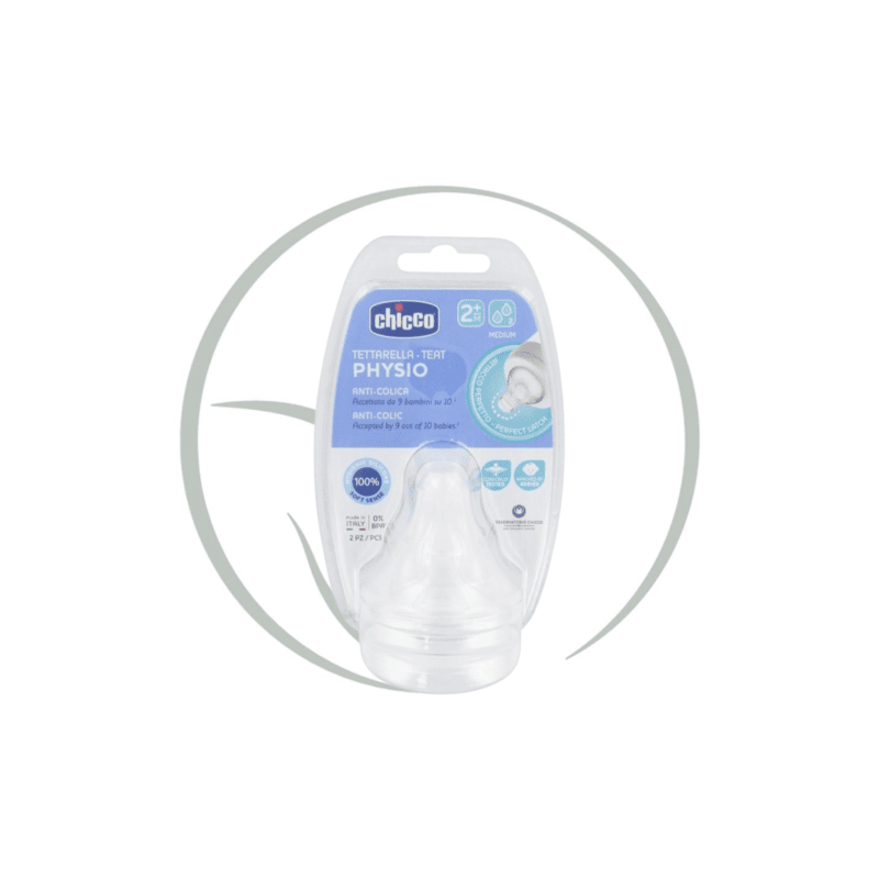 CHICCO PHYSIO TETINES 2 PIECES 2M+