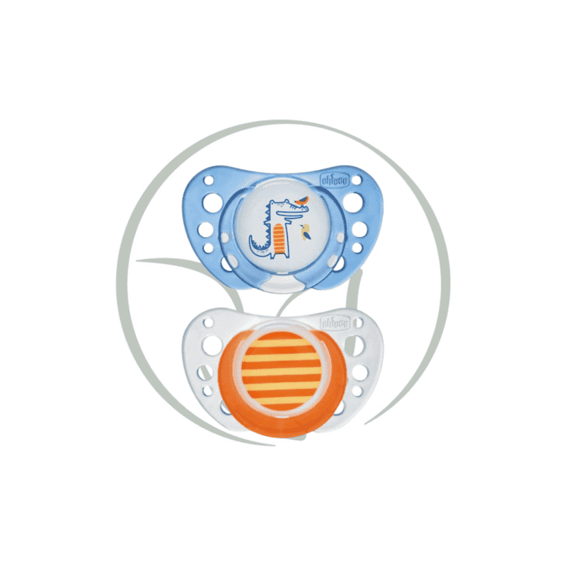 CHICCO SUCETTE PHYSIOFORMA AIR 6-16M BLEU/ORANGE