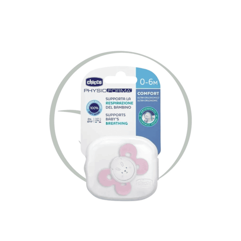 CHICCO SUCETTE PHYSIOCOMFORT AIR 0-6M ROSE
