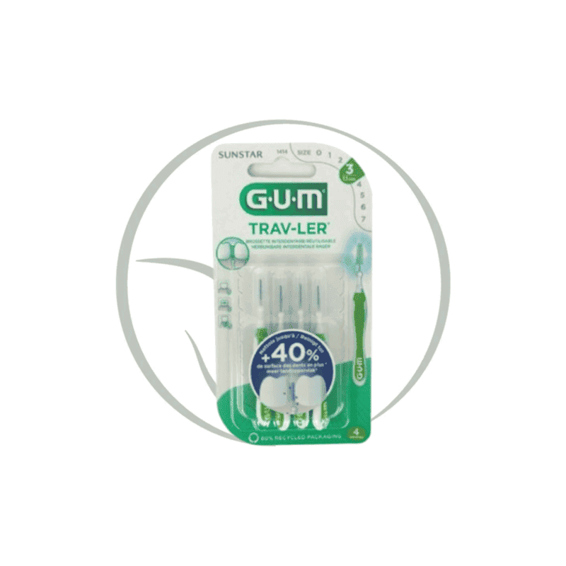 GUM TRAV-LER BROSSETTES INTERDENTAIRES x4 1.1MM 1414