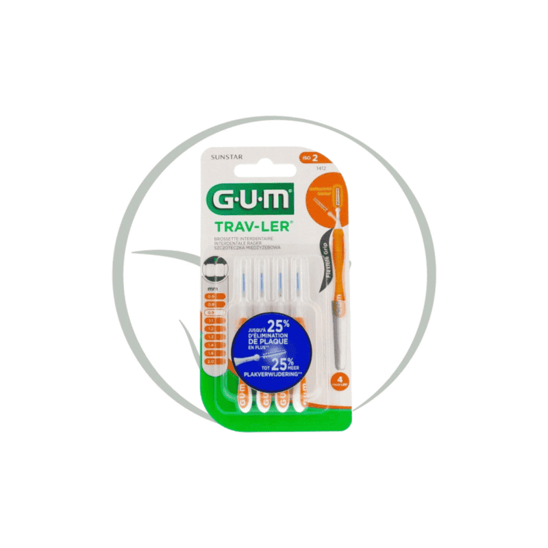 GUM TRAV-LER BROSSETTES INTERDENTAIRES X4 0.9MM 1412