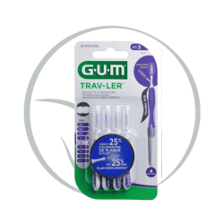 GUM TRAV-LER BROSSETTES INTERDENTAIRES X4 1.2MM 1512