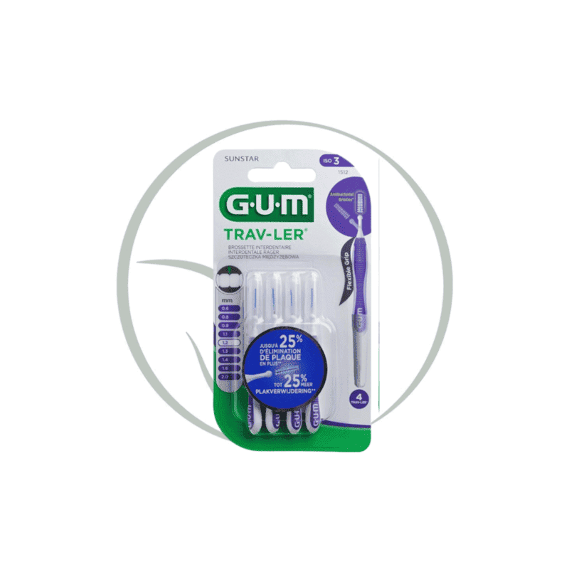 GUM TRAV-LER BROSSETTES INTERDENTAIRES X4 1.2MM 1512