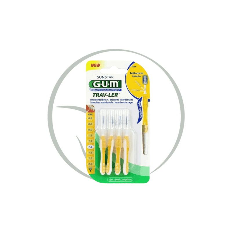 GUM TRAV-LER BROSSETTES INTERDENTAIRES X4 1.3MM 1514