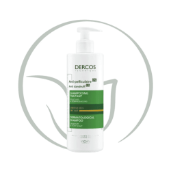 VICHY DERCOS SHAMPOOING ANTI-PELLICULAIRE CHEVEUX SECS - 390 ML