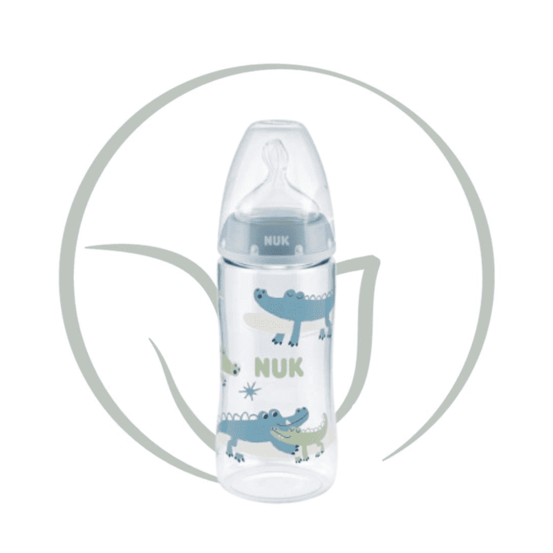 NUK FIRST CHOICE+ BIBERON TEMPERATURE CONTROL 0-6M 300ML - CROCODILE