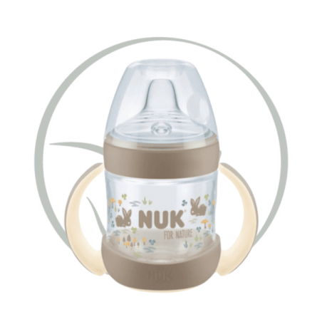 NUK FOR NATURE TASSE SILICONE 6M+ 150ML - BEIGE