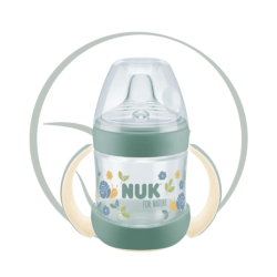 NUK FOR NATURE TASSE SILICONE 6M+ 150ML - VERT