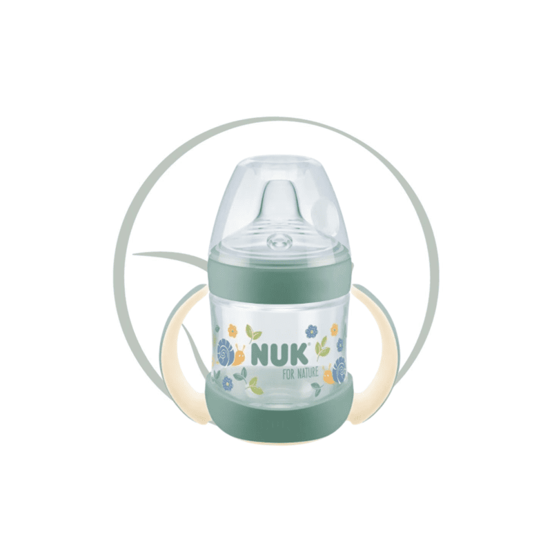 NUK FOR NATURE TASSE SILICONE 6M+ 150ML - VERT